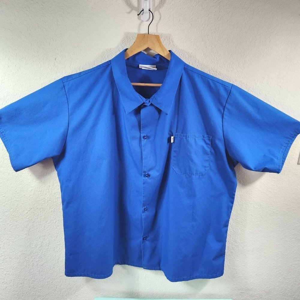 Uncommon Threads Royal Blue Uniform Unisex Top XL Lot Of 3
